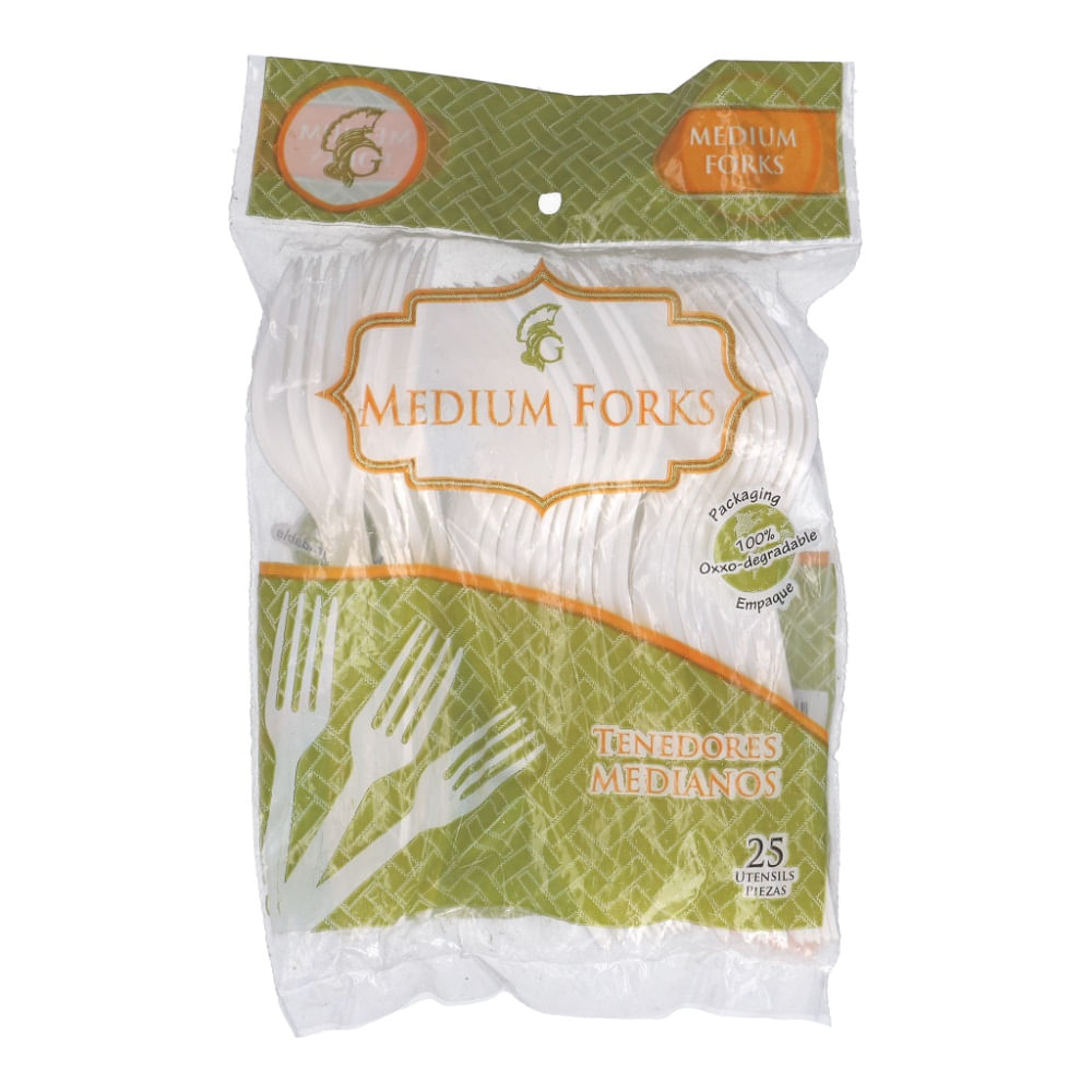 Tenedor Gladiador Mediano 25 Pz