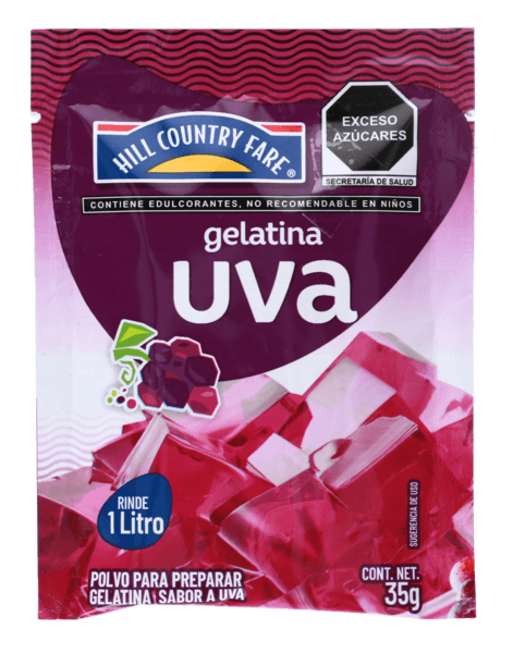 Hcf Gelatina En Polvo Uva 35 G