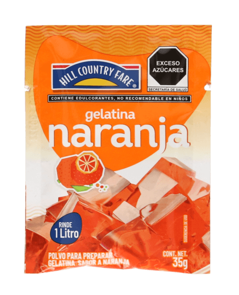 Hcf Gelatina En Polvo Naranja 35 G