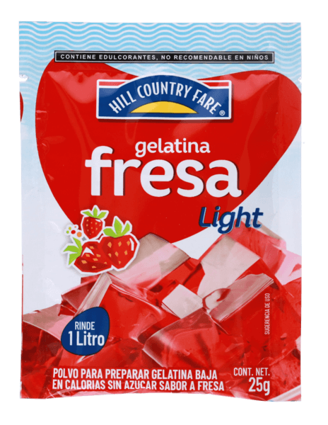 Hcf Gelatina En Polvo Light Fresa 25 G