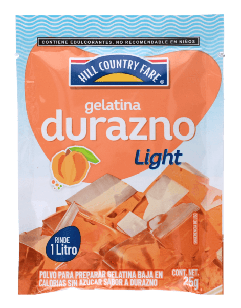 Hcf Gelatina En Polvo Light Durazno 25 G