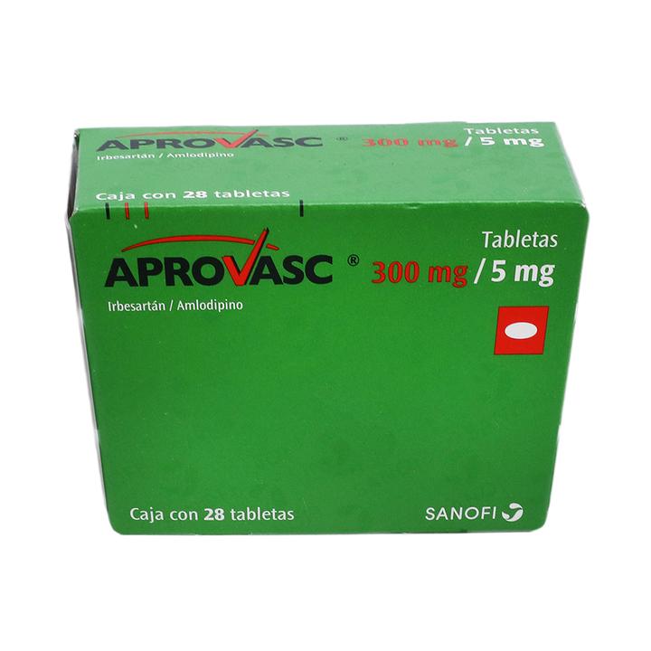 Aprovasc 300/5 Mg 28 Tab Irbesartan, Amlodipino 28 Pz