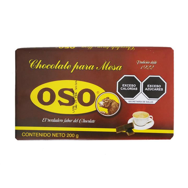 Saborizante De Chocolate Oso Para Mesa 200 G
