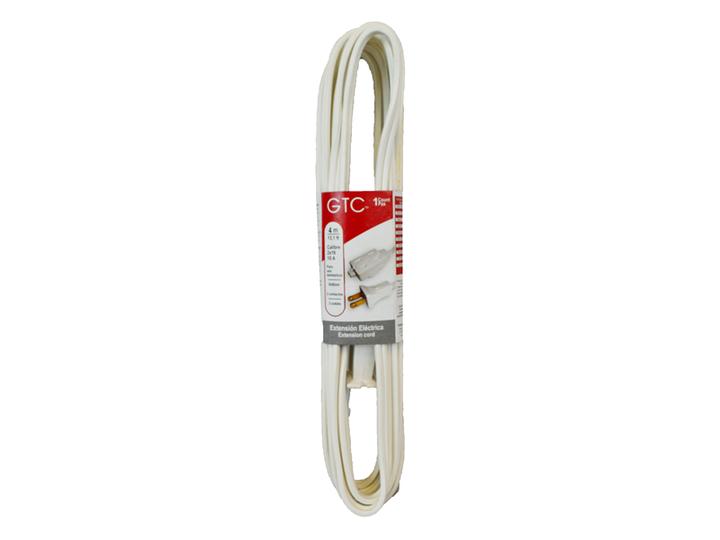Kerrville Extensión Eléctrica 4 M Calibre 2x16 Blanco 1 Pz
