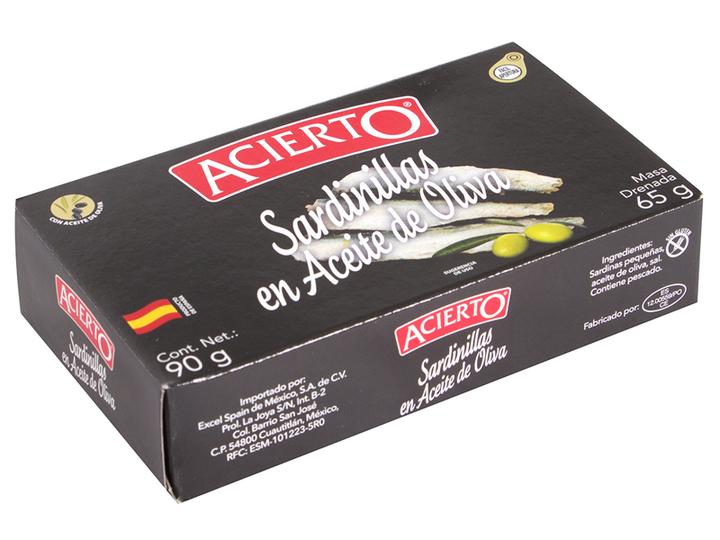 Acierto Sardinas En Aceite De Oliva 109 G