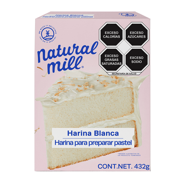 Natural Mill Harina Para Pastel Blanca 468 G