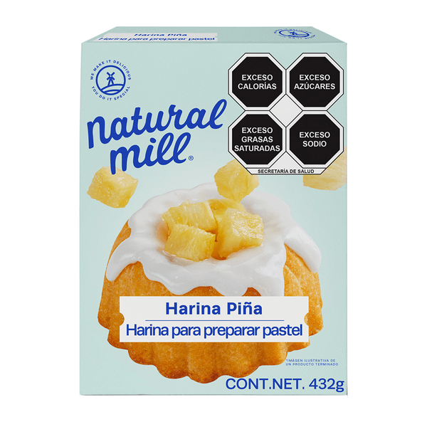 Natural Mill Harina Para Pastel Piña 468 G