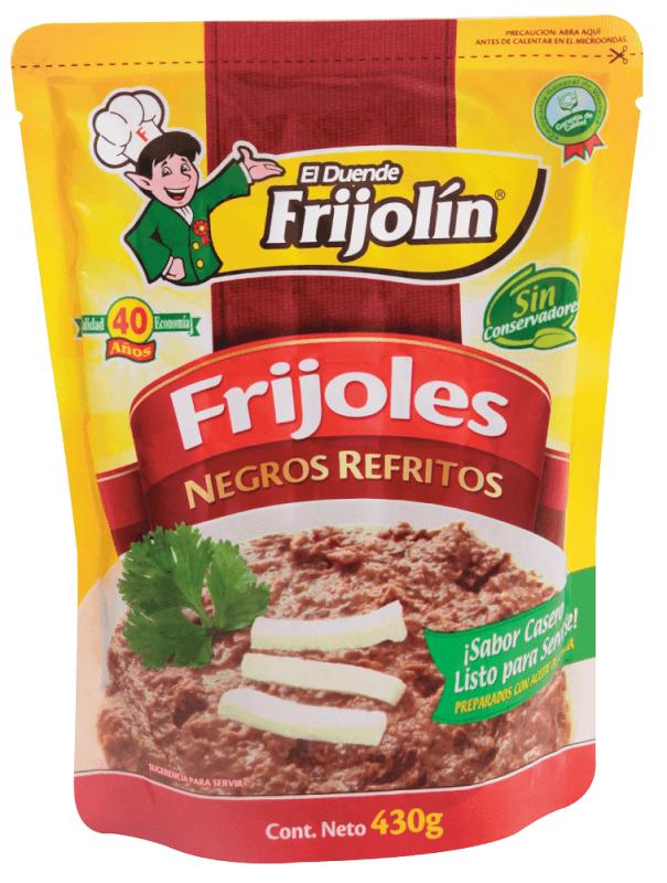 Frijolin Frijoles Negros Refritos 430 G