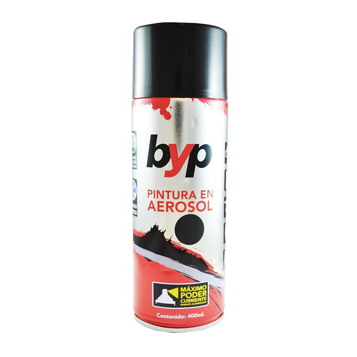 Byp Pintura En Aerosol Alquidálico Negro Mate 1 Pz