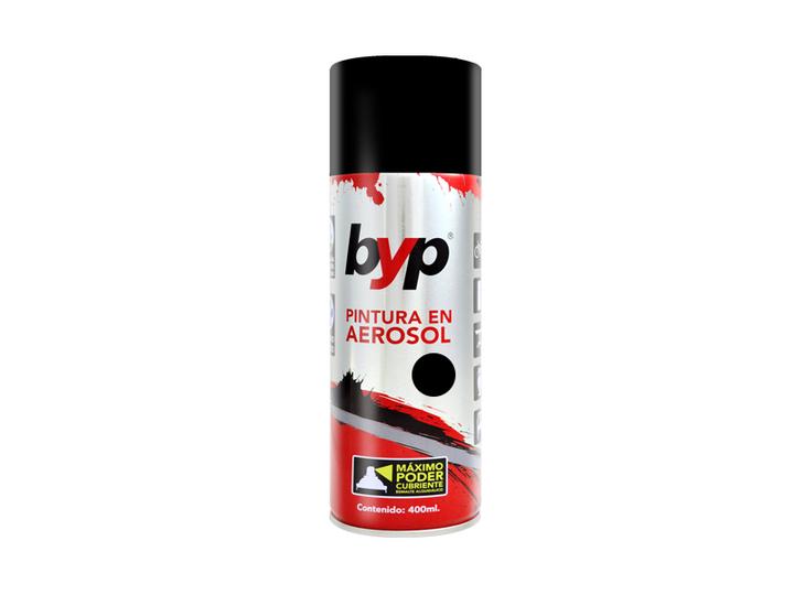 Byp Pintura En Aerosol Alquidálico Negro Brillante 1 Pz