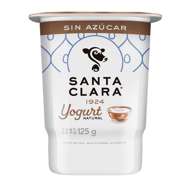 Santa Clara Yogurt Sólido Natural 125 G