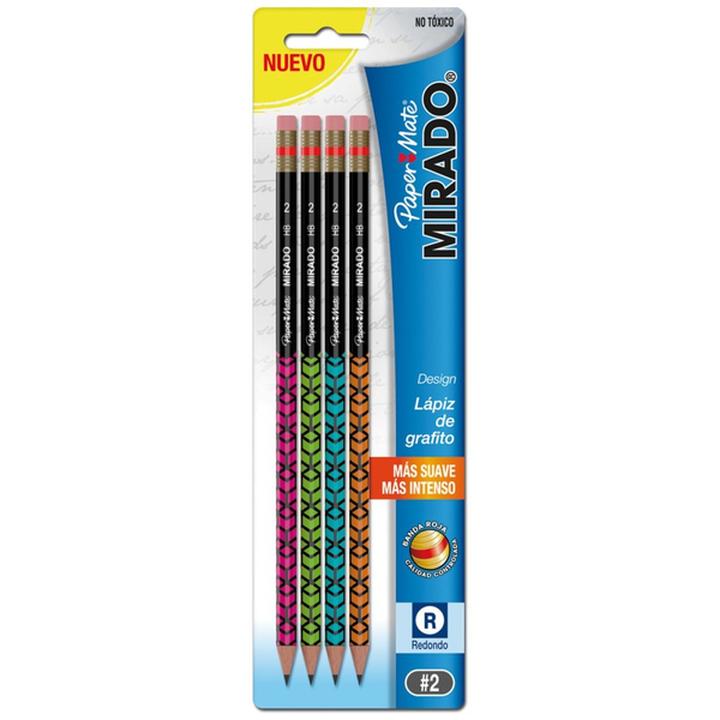 Lápiz Paper Mate Design Redondo Con 4 Pz