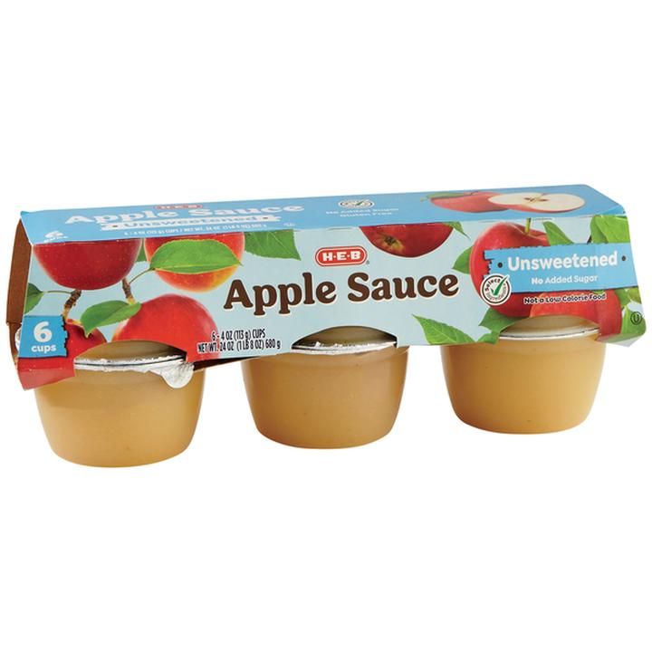Heb Puré De Manzana Pack Sin Azúcar 680 G