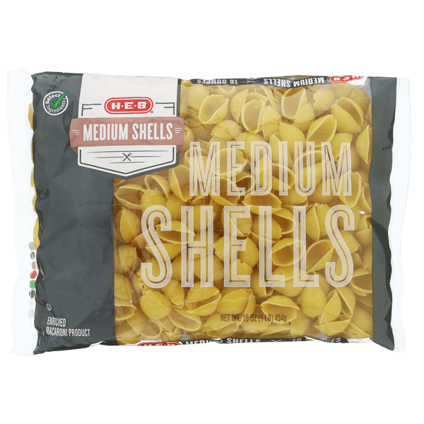 Heb Pasta Concha Mediana 454 G