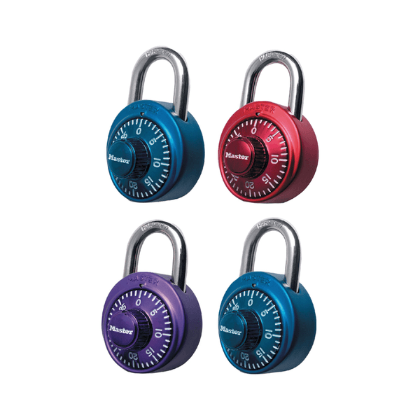 Master Lock Candado De Combinación Diferentes Colores 48 Mm Ancho Uso Interior 1530dcm