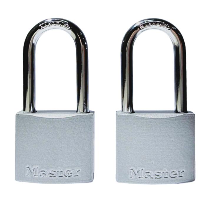 Master Lock Paquete De 2 Candados Metálicos 38 Mm De Ancho Gancho Largo 740esptlf