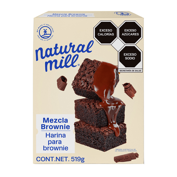 Natural Mill Harina Para Brownie Chocolate 519 G