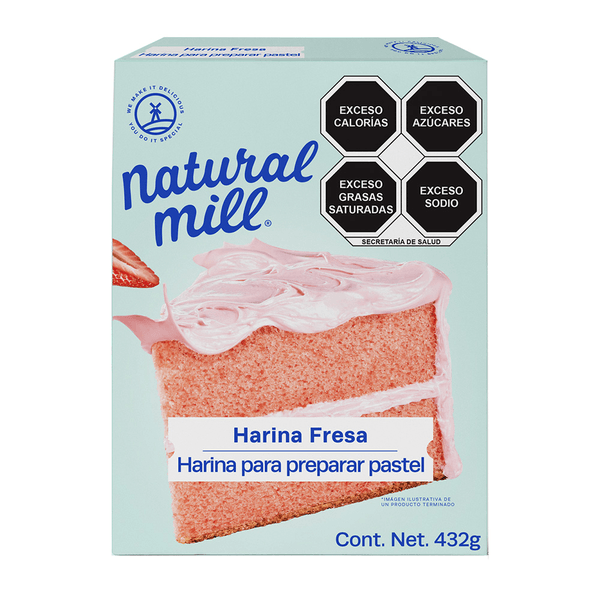 Natural Mill Harina Para Pastel Fresa 468 G