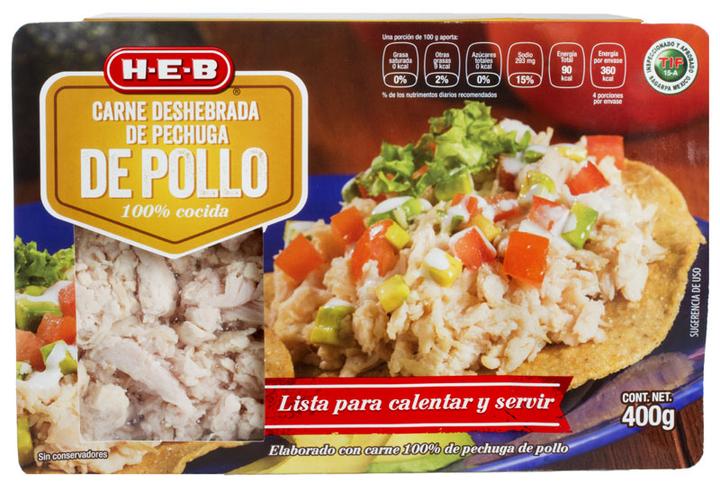 Heb Carne Deshebrada De Pechuga De Pollo 400 G