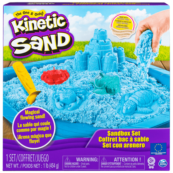 Kinetic Sand Set Con Arenero 6 Pz