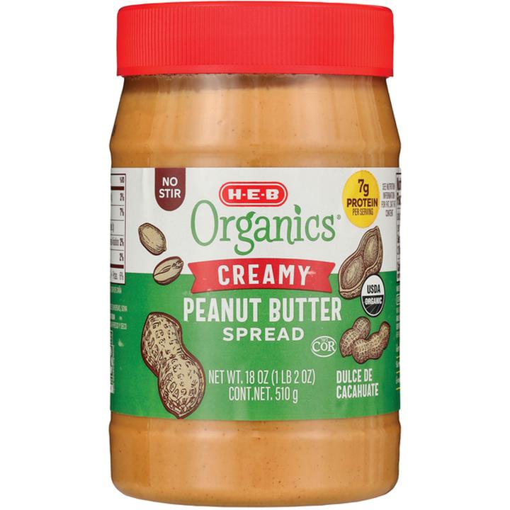 Heb Organics Crema De Cacahuate Orgánica 510 G