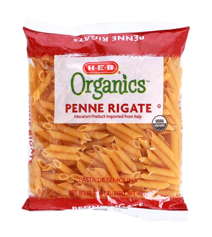 Heb Organics Pasta Penne Rigato 454 G