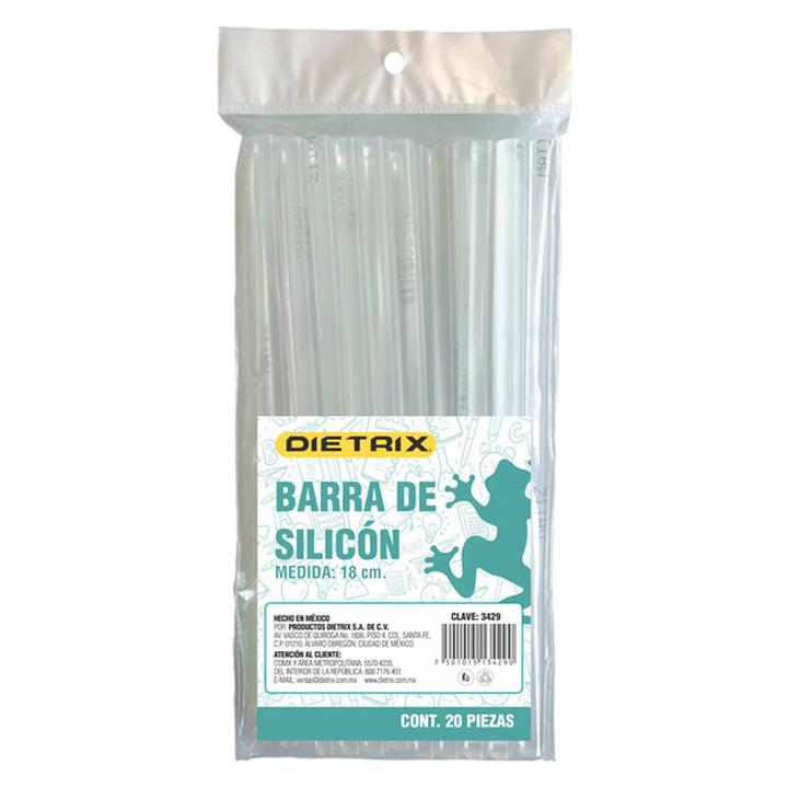 Silicón Dietrix En Barra De 18 Cm Con 20 Pz