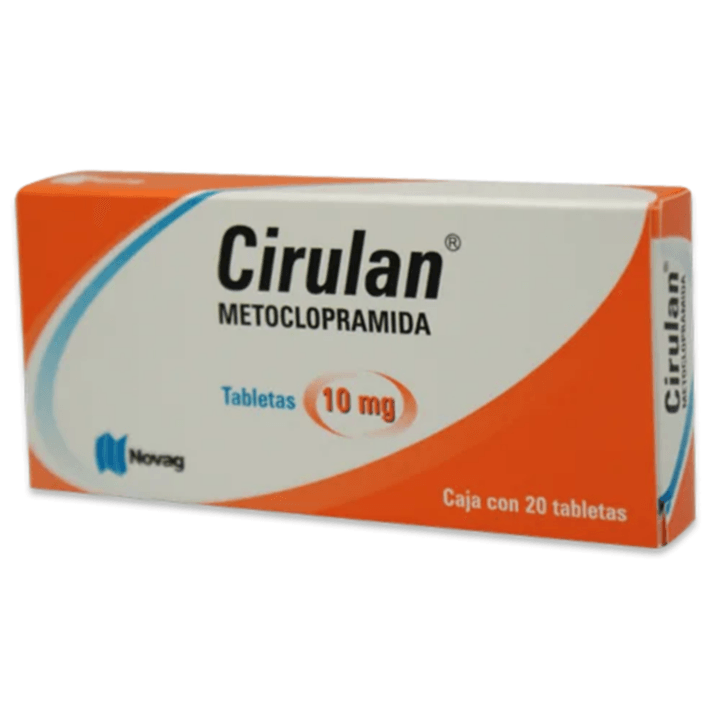 Cirulan Metoclopramida 10 Mg 20 Tabletas