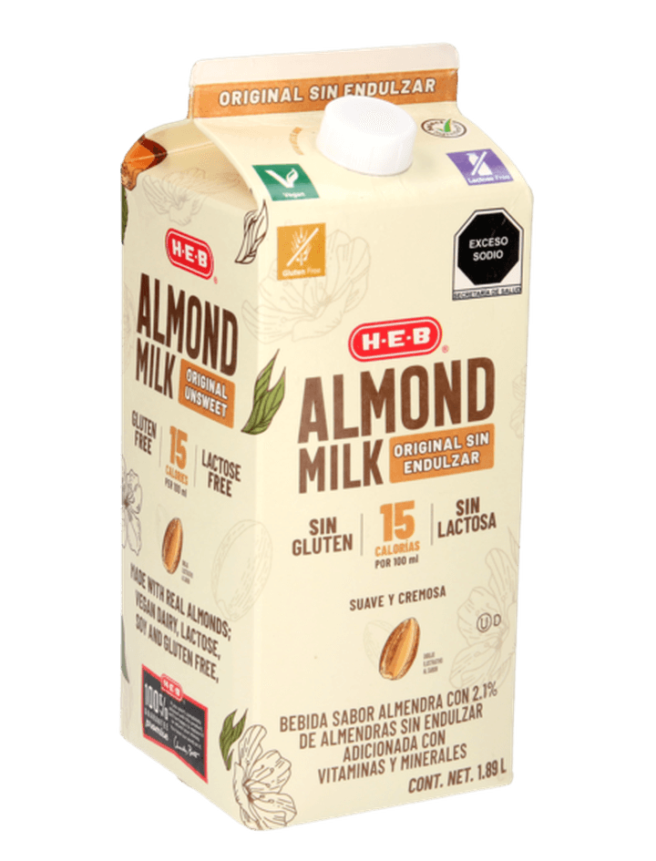 Heb Leche De Almendras Sin Endulzar 1.89 L