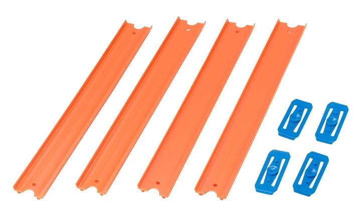 Hot Wheels Track Builder, Paqueta De 4 Rectas Nar 1 Pz