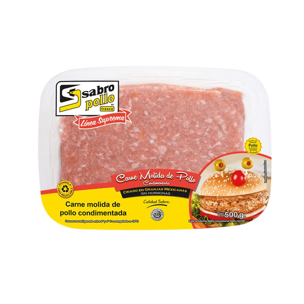 Carne Molida De Pollo Condimentada 1 Kg