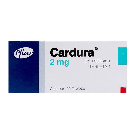 Cardura 2 Mg 20 Tab Mesilato De Doxazosina 20 Pz