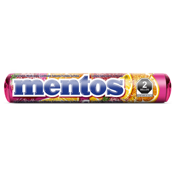 Pastillas Masticables Mentos Fruta 1 Pz