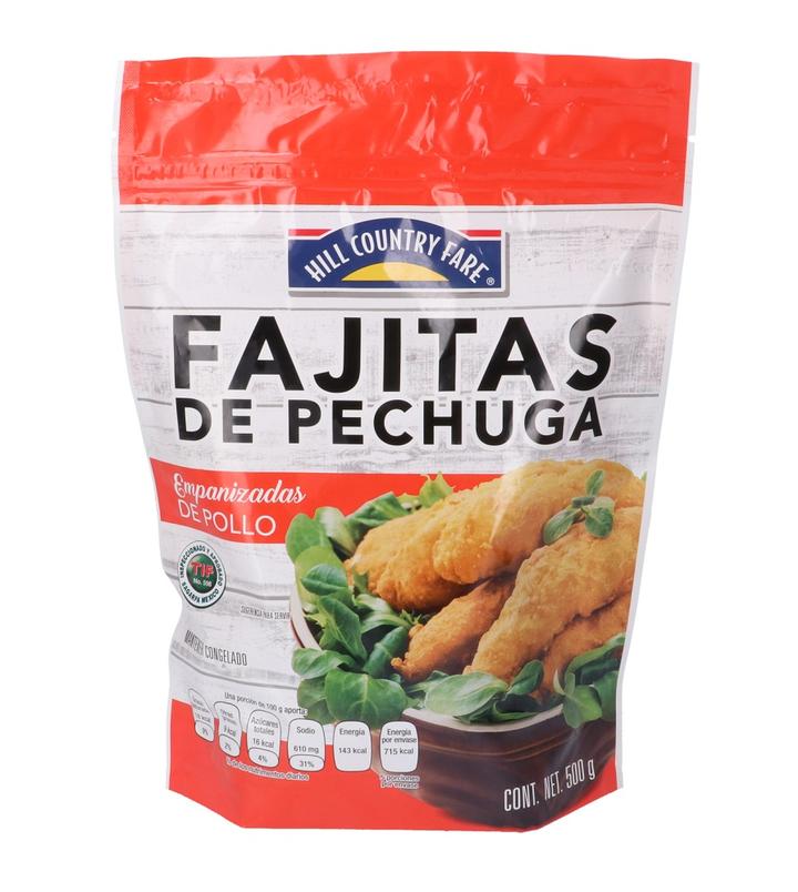 Hcf Fajita De Pechuga De Pollo Empanizada 500 G