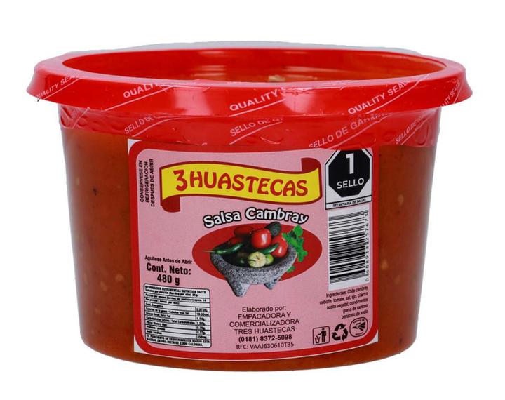 3 Huastecas Salsa Cambray 480 G