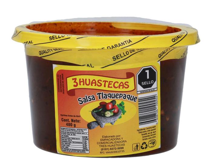 3 Huastecas Salsa Tlaquepaque 480 G