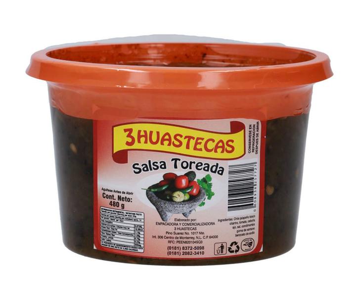 3 Huastecas Salsa Toreada 480 G