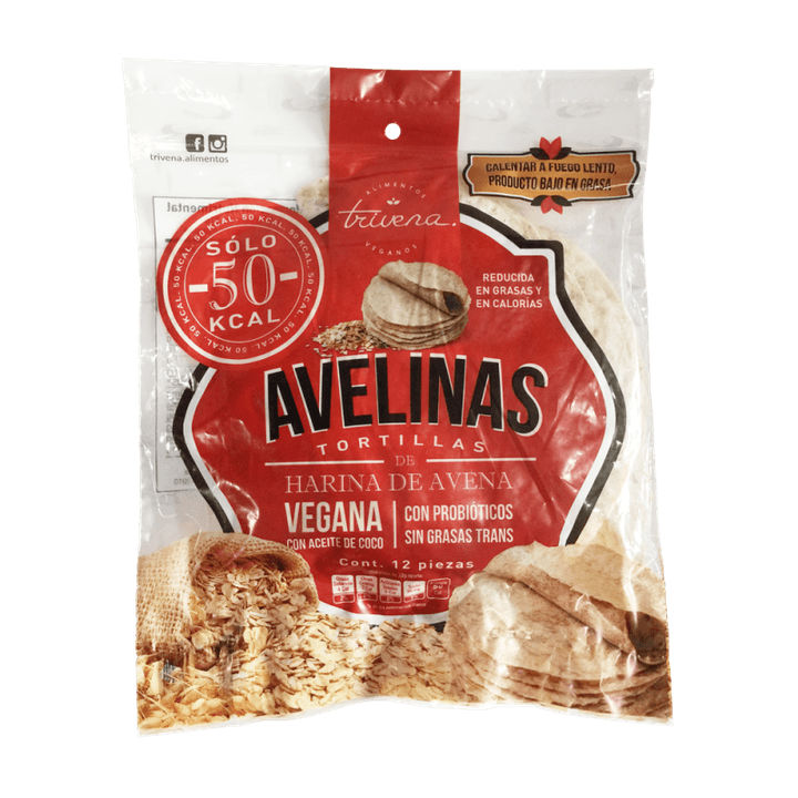 Tortillas De Avena Reducidas En Calorias 12 Pz