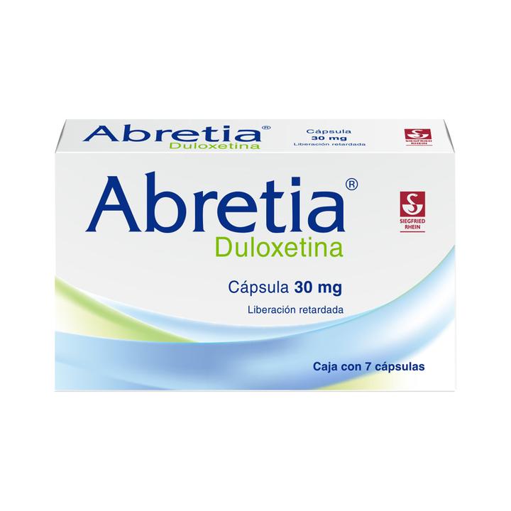 Abretia Duloxetina 30 Mg Caja Con 7 Cápsulas