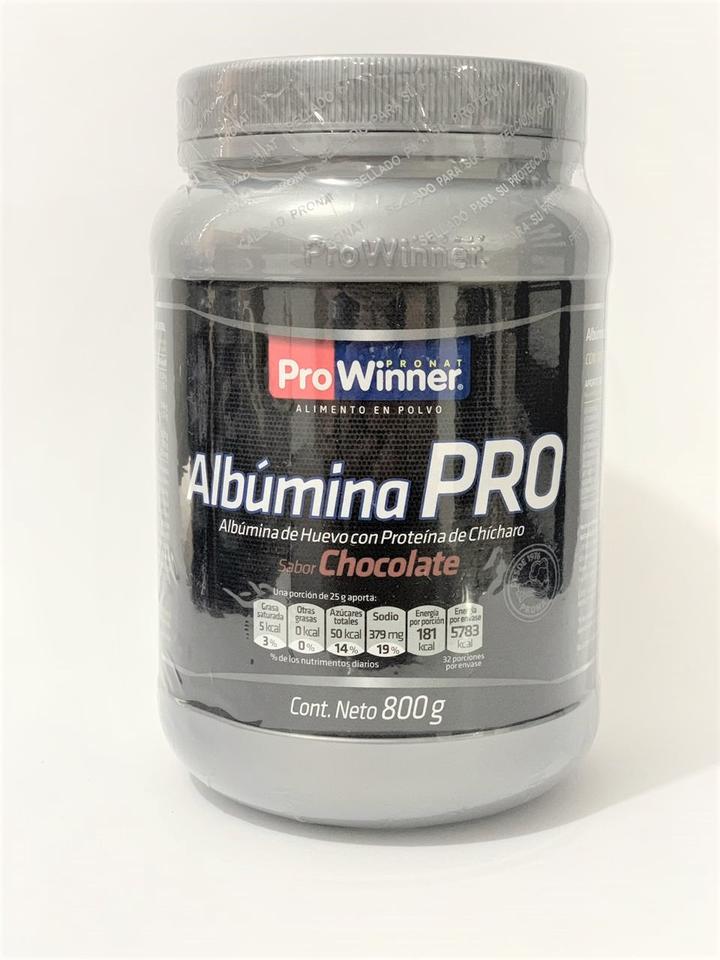 Albumina Pro Sabor Chocolate En Polvo 800 G