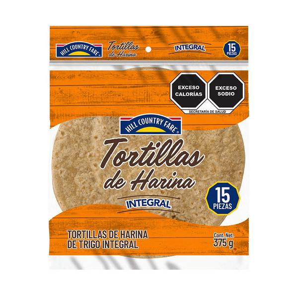 Hcf Tortilla De Harina Salvado 375 G