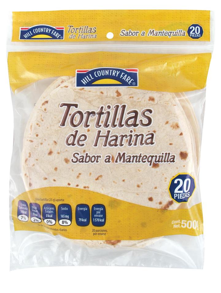 Hcf Tortilla De Harina Mantequilla 500 G