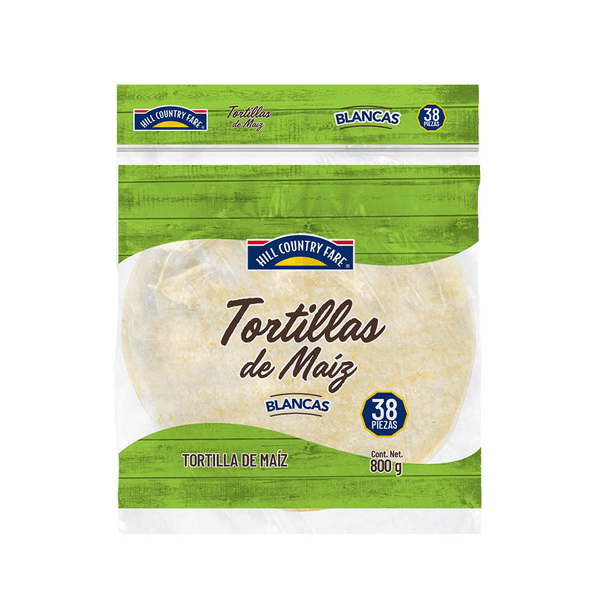 Hcf Tortilla De Maíz Blanca 800 G