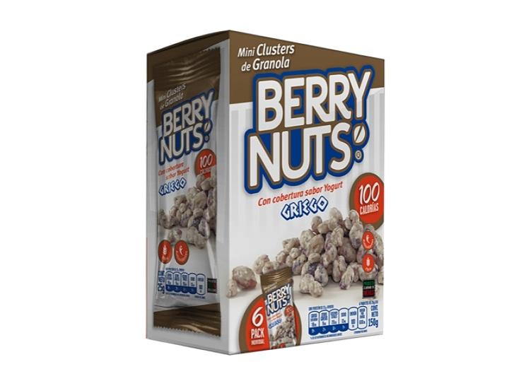 Berry Nuts 6 Pack Bolitas De Granola Sabor Yogurt Griego