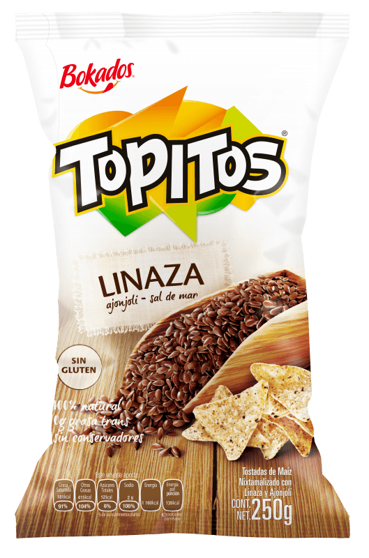 Botana Tortilla Salada Con Linaza Y Ajon 250 G