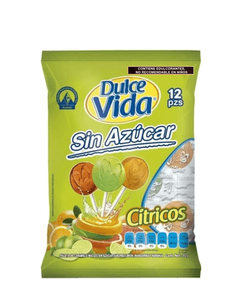 Chompys Paleta De Caramelo Macizo Cítricos 90 G
