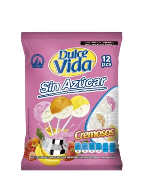 Paleta Dulce Vida Sin Azúcar Cremosos 90 G 90 G