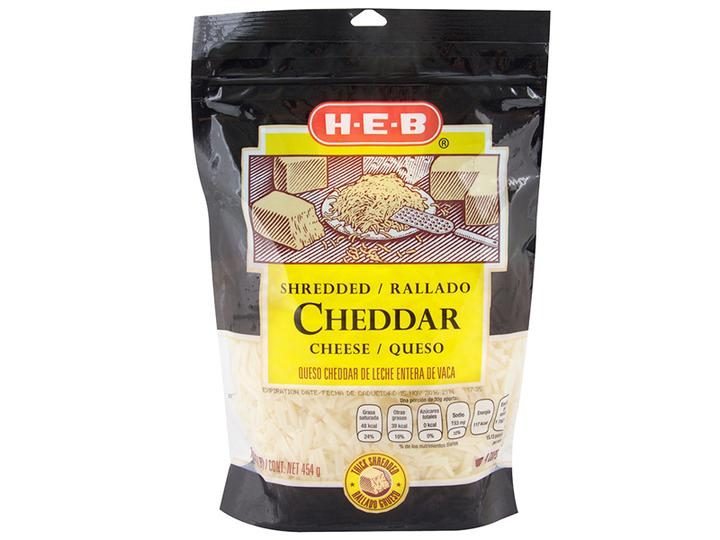 Heb Queso Chedar Blanco Rallado 454 G