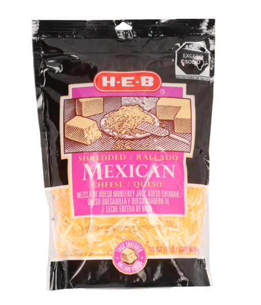 Heb Mezcla De 4 Quesos Mexicanos Rallados 454 G
