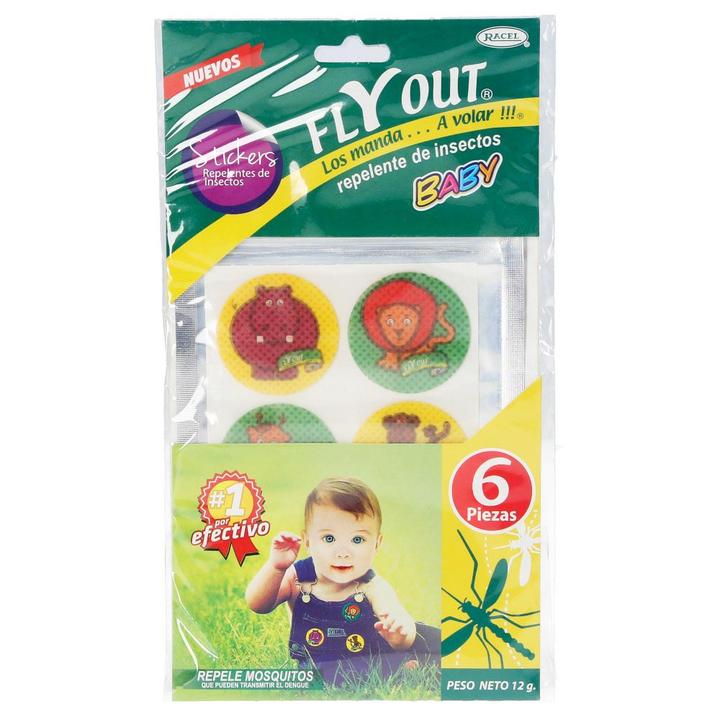 Repelente De Insectos Baby Stickers 1 Pz